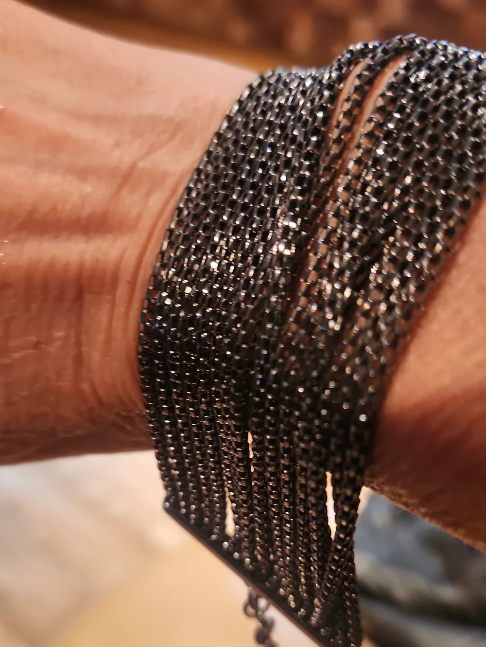 Multi-Chain Black Statement Bracelet - Women Accessories By Express